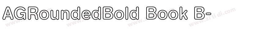 AGRoundedBold Book B字体转换 AGRoundedBold Book B字体转换